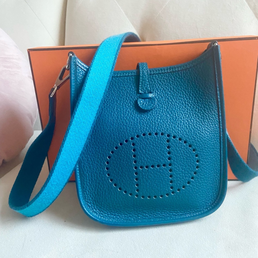 Hermes mini Evelyne With Matching Hermes Twilly - Picture 5 of 10